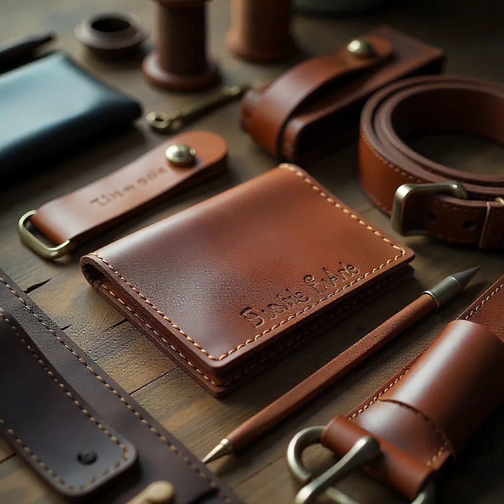 Leather belt design
